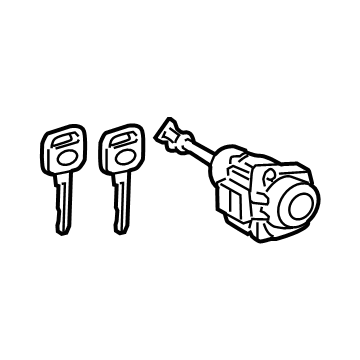 Toyota 69052-0R100 Cylinder & Keys