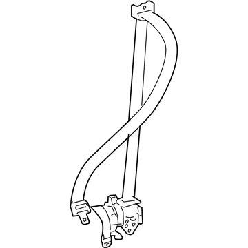 Lexus 73210-30C20-B0 Belt Assy, Front Seat Outer, RH