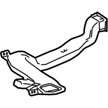 Lexus 55971-0E020 Duct, Side Defroster Nozzle, NO.1