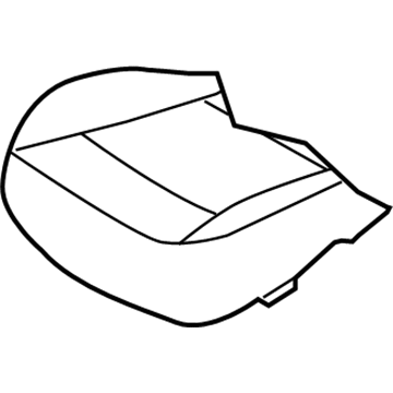 Hyundai 88160-3J051-R7D Front Driver Side Seat Cushion Covering