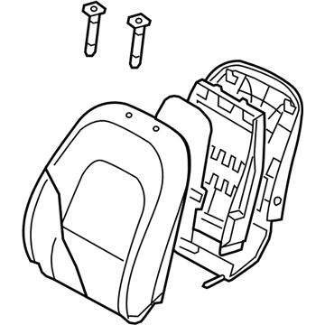 Hyundai 88300-3J461-R7B Back Assembly-Front Seat Driver