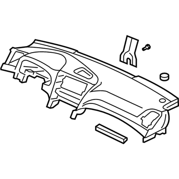 Acura 77120-SEP-A03ZA Panel, Instrument (Graphite Black)