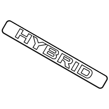 Lexus 75473-33060 Body Side Name Plate