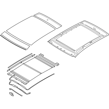 Hyundai 81600-GI000-YGU ROOF ASSY-VISION