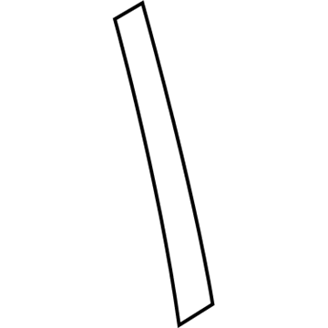 Nissan 82286-ZH00A Moulding-Rear Door Sash, Front RH