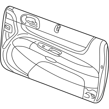 Mopar RU221L5AJ Panel-Door Trim Front