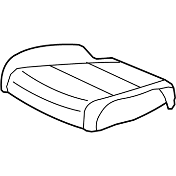 Honda 81531-TG7-A52ZA Cover, Left Front Seat Cushion Trim (Shadow Beige) (Leather)