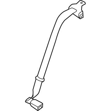 Nissan 88843-9DJ8A Rear Seat Buckle Belt Assembly, Left