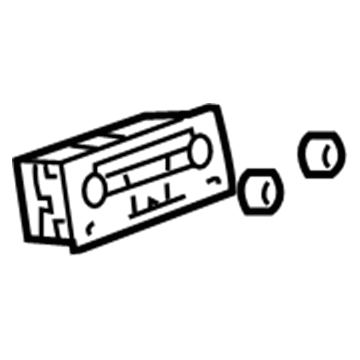 GM 9388380 Control Asm, Amplitude Modulation/Frequency Modulation Stereo & Tape Player & A*Ebony