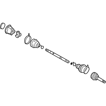 Nissan 39100-88G01 Shaft Assy-Front Drive