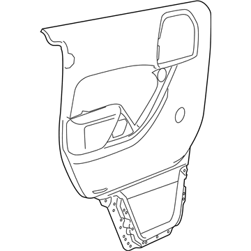 Mopar 1PJ12DX9AA Panel-Rear Door Trim