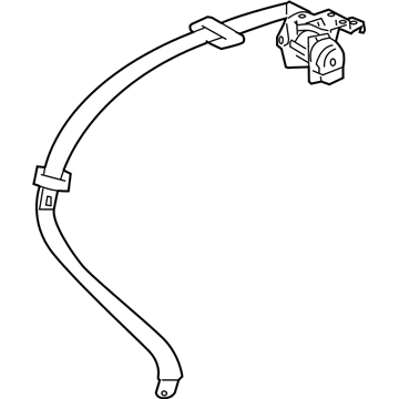 Lexus 73350-50221-A4 Belt Assembly, Rear Seat