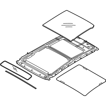 Hyundai 81610-N9000 FRAME ASSY-PANORAMAROOF