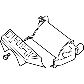 Nissan 20100-EV00A Exhaust, Main Muffler Assembly
