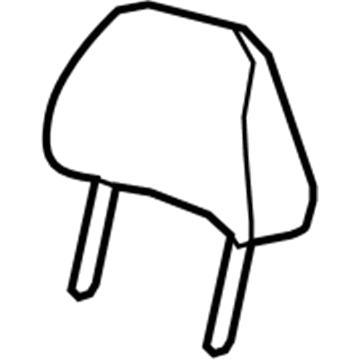 Honda 81140-TE0-A01ZA Headrest Assy., FR. *NH167L* (GRAPHITE BLACK)