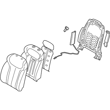 Hyundai 88400-S8040-UBR Back Assembly-FR Seat, RH