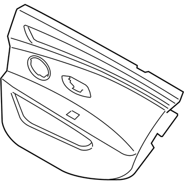 BMW 51-42-6-984-356 Door Lining Cloth Rear Right