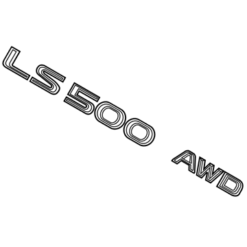 Lexus 75443-50250 Luggage Compartment Plate