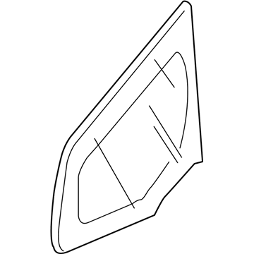 Honda 73331-TK6-305 Glass, R. FR. Corner (Coo)(Green) (Nippon Safety)