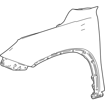 Toyota 53811-0E240 PANEL, FR FENDER, RH