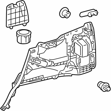 Lexus 64730-60190-C0 Panel Assembly, Deck Trim
