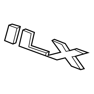 Acura 75722-T3R-A00 Emblem, Rear