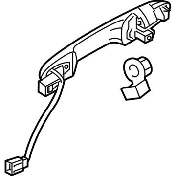 Honda 72180-T7W-A01ZF Handle, Driver Side (Silver Metallic)