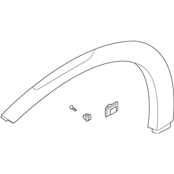 Hyundai 87711-K2000-CA GARNISH Assembly-FNDR Side, LH