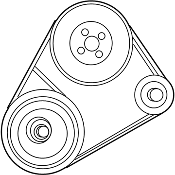 Hyundai 25212-23721 Ribbed V-Belt