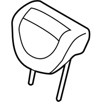 Kia 897004D630AGW Headrest Assembly-Rear Seat