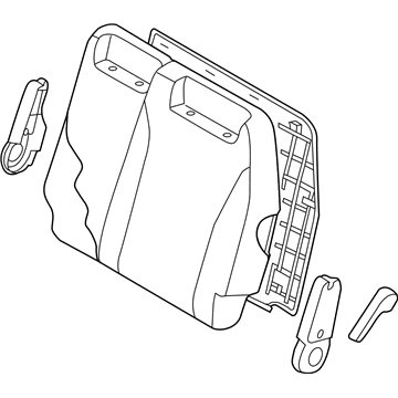 Kia 893004D136AGW Back Assembly-3RD Seat, L