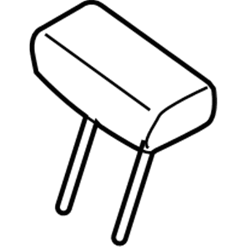 Nissan 86430-9CD1B Headrest Assy-Rear Seat