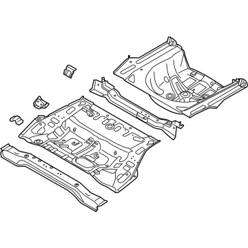 Kia 65510D5000 Panel Assembly-Rear FLOO