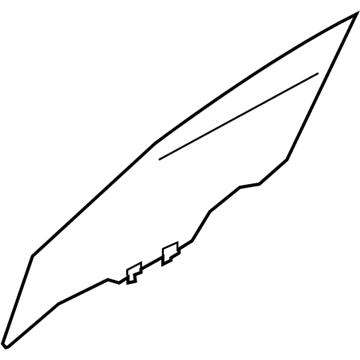 Nissan 80300-EL000 Glass Assembly-Door Window, RH