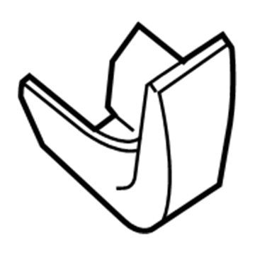 Nissan 93821-ET00A Mud Guard Set-Rear, Left