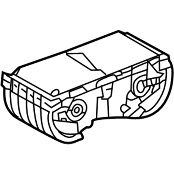 Lexus 58810-53160-C0 Rear Seat Center Armrest Cup Holder Sub-Assembly