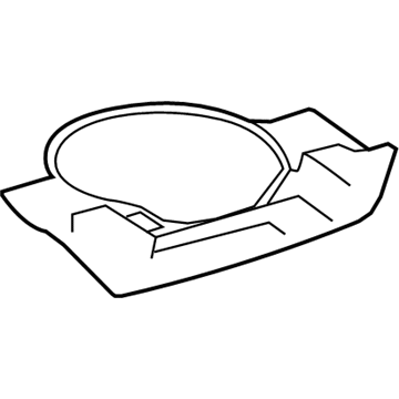 Lexus 64993-78011 Box, Deck Floor, Rear