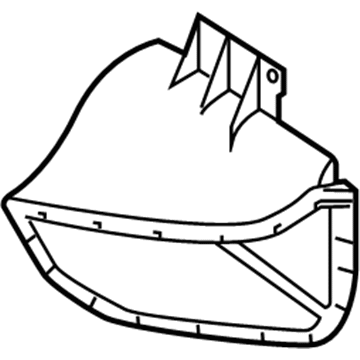 BMW 51-74-8-054-265 Air Duct, Radiator, Front Left