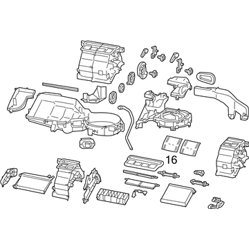 Toyota SU003-07633 AC & Heater Assembly