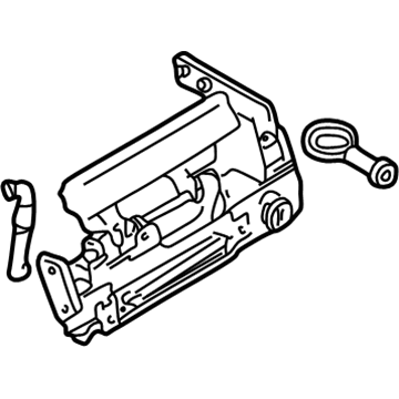 BMW 51-21-8-232-144 Carrier, Outside Door Handle, Right