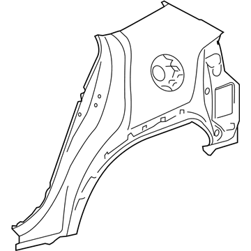 Lexus 61601-76030 Panel Sub-Assembly, QUAR