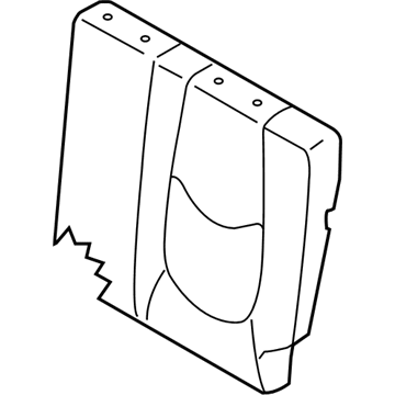 Kia 893602K560AHD Rear Seat Back Covering, Left