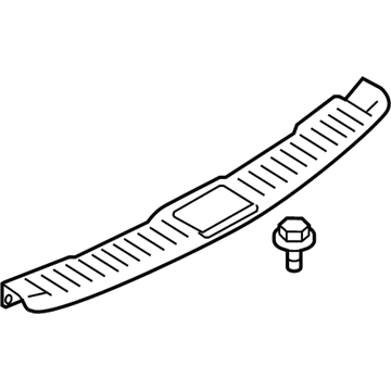 Infiniti 84992-1CA0B Plate-Trunk, Rear
