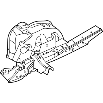 BMW 41-00-9-879-561 REAR LEFT WHEELHOUSE, INNER