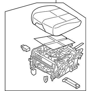 Kia 89100A9010DL1 Cushion Assembly-2ND Seat