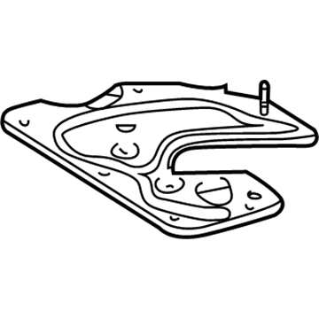 Lexus 12121-46010 Plate, Oil Pan Baffle, NO.1