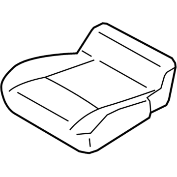 Nissan 87370-3LM0A Trim Assembly-Cushion Seat LH