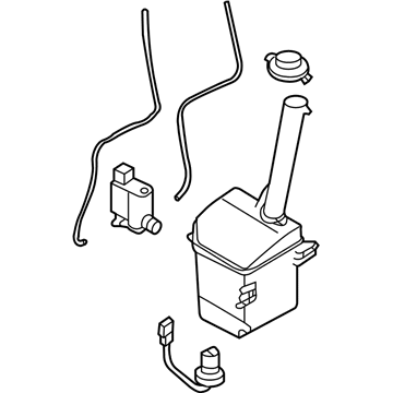 Hyundai 98610-4D500 Reservoir & Pump Assembly-Washer