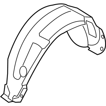 Hyundai 86822-4D001 Rear Wheel Guard Assembly, Right