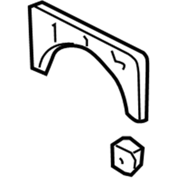 Lexus 52114-50080-A0 Front Bumper Extension Mounting Bracket